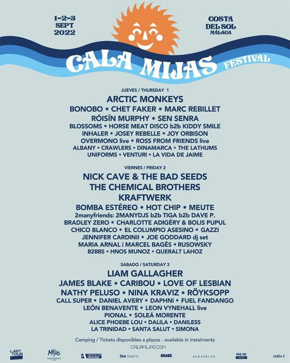 NtaxiMalaga's tweet photo. ¿Tienes tus entradas para el @CalaMijasFest? ¿Estás preparado para disfrutar de #articmonkeys, #nickcave, #chemicalbrothers o #liamgallagher?
Pues recuerda que para desde Málaga puedes reservar tu @Ntaxi_ y olvidarte de problemas 😉📱🚖 ¡Descárgatela ya!
#verano2022 #Ntaxi https://t.co/47JJFXAJ5O