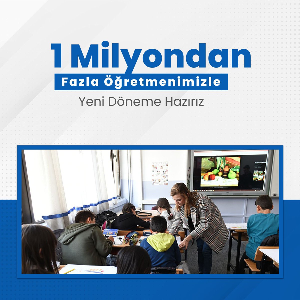 SaphaneMEM's tweet photo. Eğitimdeki en büyük gücümüz, öğretmenlerimiz… 1 milyonu aşkın öğretmenimizle, biz büyük bir aileyiz. 

📍Öğretmenler Geleceğimiz https://t.co/p46aqhypeI