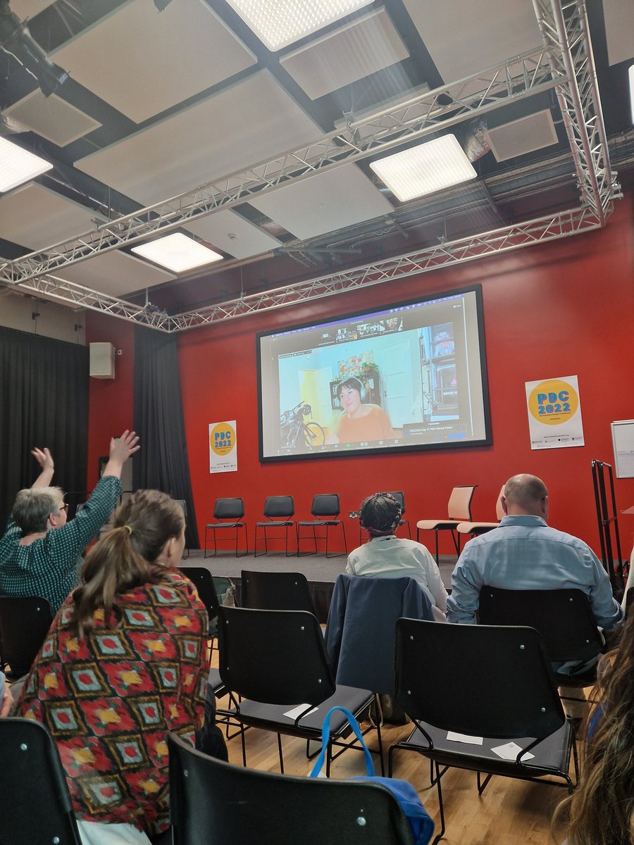 "When we ask what we can offer communities building power, it may not look very much like #design." 

@gleemie talks Building Power, Claiming Democracy over Digital Infrastructures as our third #PDC2022 keynote.