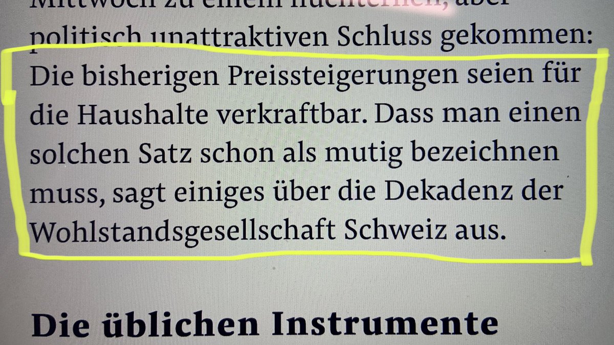 Schreibt die <a href="/NZZ/">NZZ</a>   Wie recht sie hat.