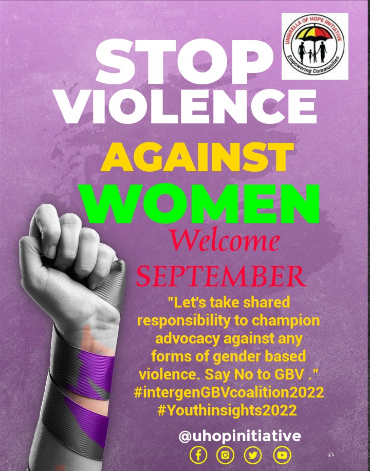 September Thought !
Women &amp; girls deserve respect from the  society.Let's say No to gender based violence forms like body shaming,rape culture &amp; physical pain inflicted with beatings &amp; more that undermines their status. <a href="/FrenchEmbassyUg/">France in Uganda 🇫🇷🇺🇬</a> <a href="/FIDA_Uganda/">FIDA Uganda</a> <a href="/AyebazibweAlle1/">Ayebazibwe Allen</a> #GBVinsights