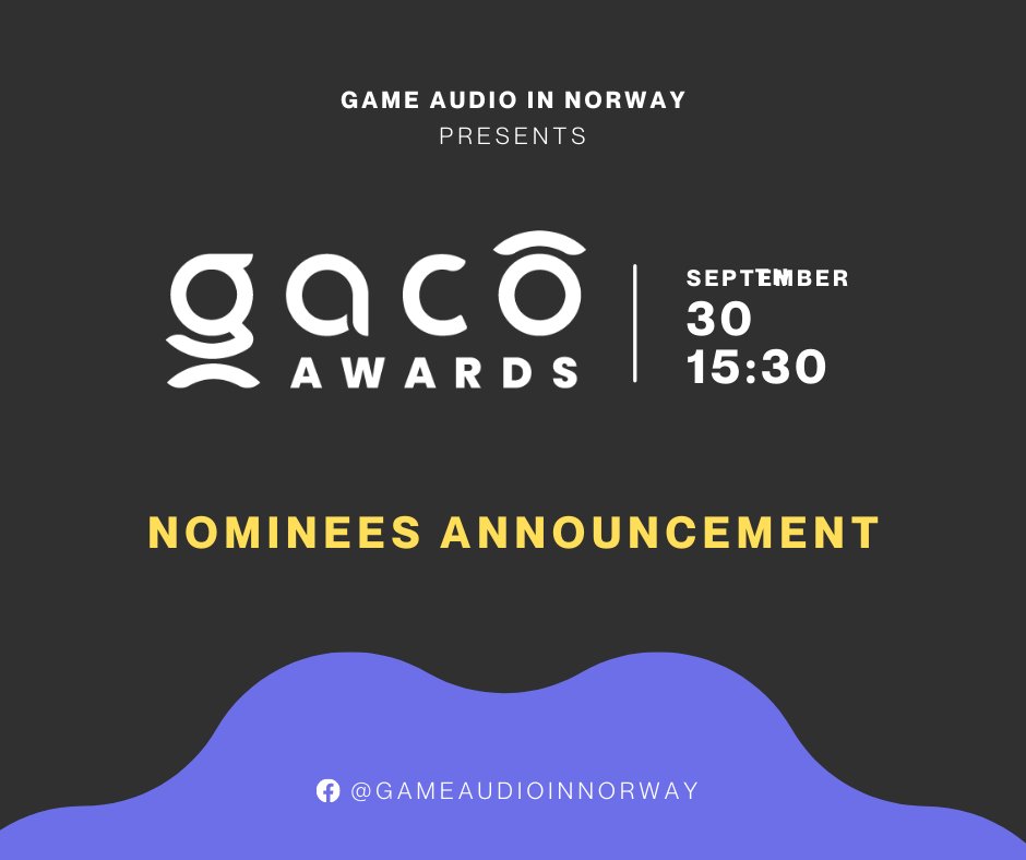 GAiNorway's tweet photo. And the moment you've been waiting! The GACO Awards Nominees for this year's edition!
Each category will be posted in the replies!

#gacoawards #gameaudioawards #gameaudio #gamemusic #gamedev #gamedevelopment #soundtrack #sounddesign #gameprogramming #gameaudioconference #gaco https://t.co/BTtmLq2pwM