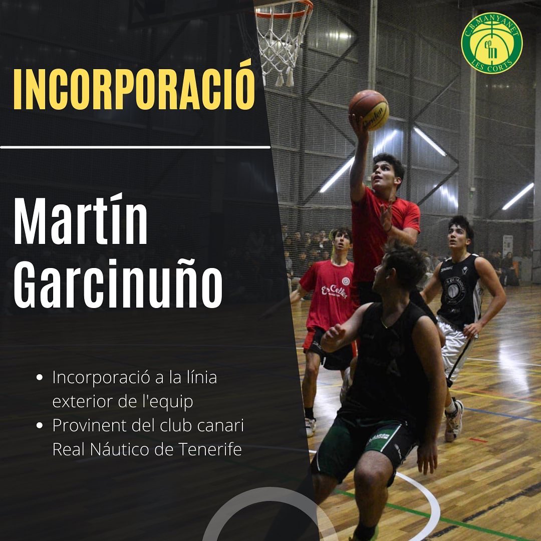 CBManyanet's tweet image. 📣 SENIOR MASCULÍ 22/23

➡️ Anunciem tres fitxatges de luxe per completar el Sènior Masculí.

➡️ L’Oscar, jugador interior i el Joan i el Martín, jugadors exteriors.

➡️ Desitgem molts èxits a tots tres vestits de verd-i-groc. Benvinguts!!!

#ForçaManyanet 💚💛