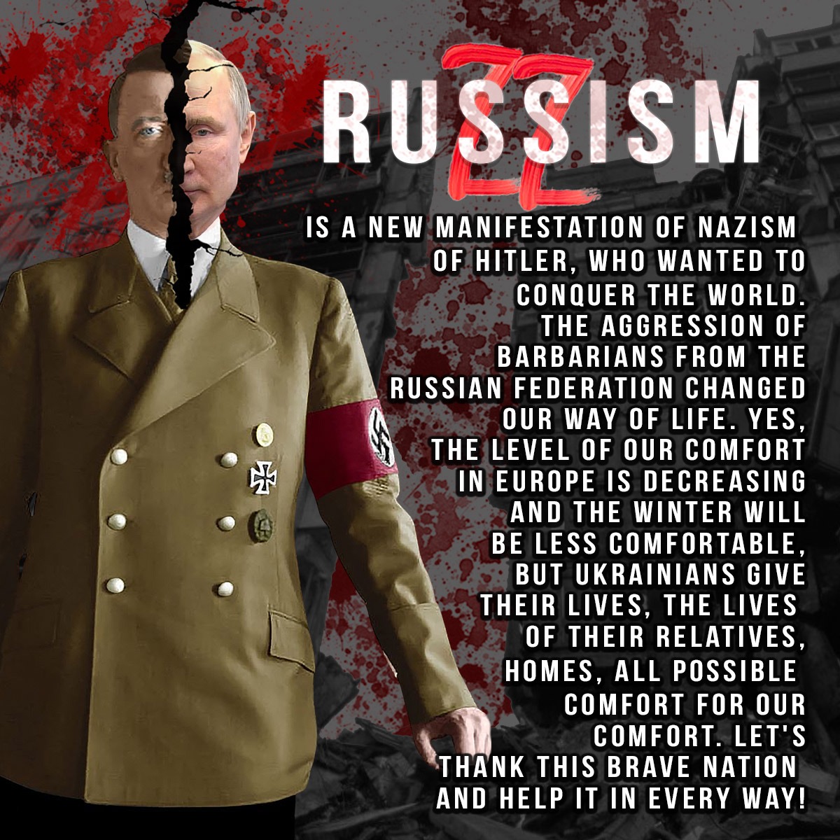 AkimovMatvij's tweet photo. #RussiaIsATerroristState #RussianWarCrimes #StopPutin #StandWithUkraine #ruzzism https://t.co/HDDXRZzpDQ