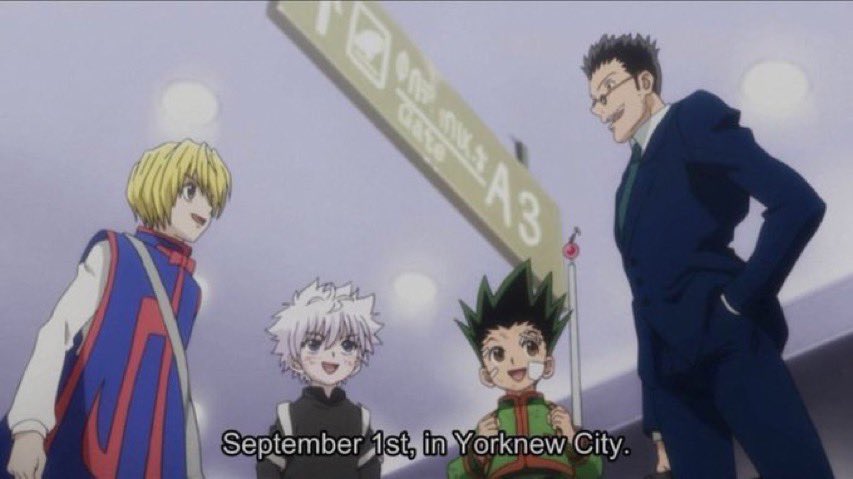 animehunch's tweet photo. Today is September 1st. The day Gon, Killua, Leorio and Kurapika promised to meet for the auction in York New city. The arc where hell broke loose 😌
#HunterXHunter #hxh #gon #killua #kurapika https://t.co/6rxf02ODJZ