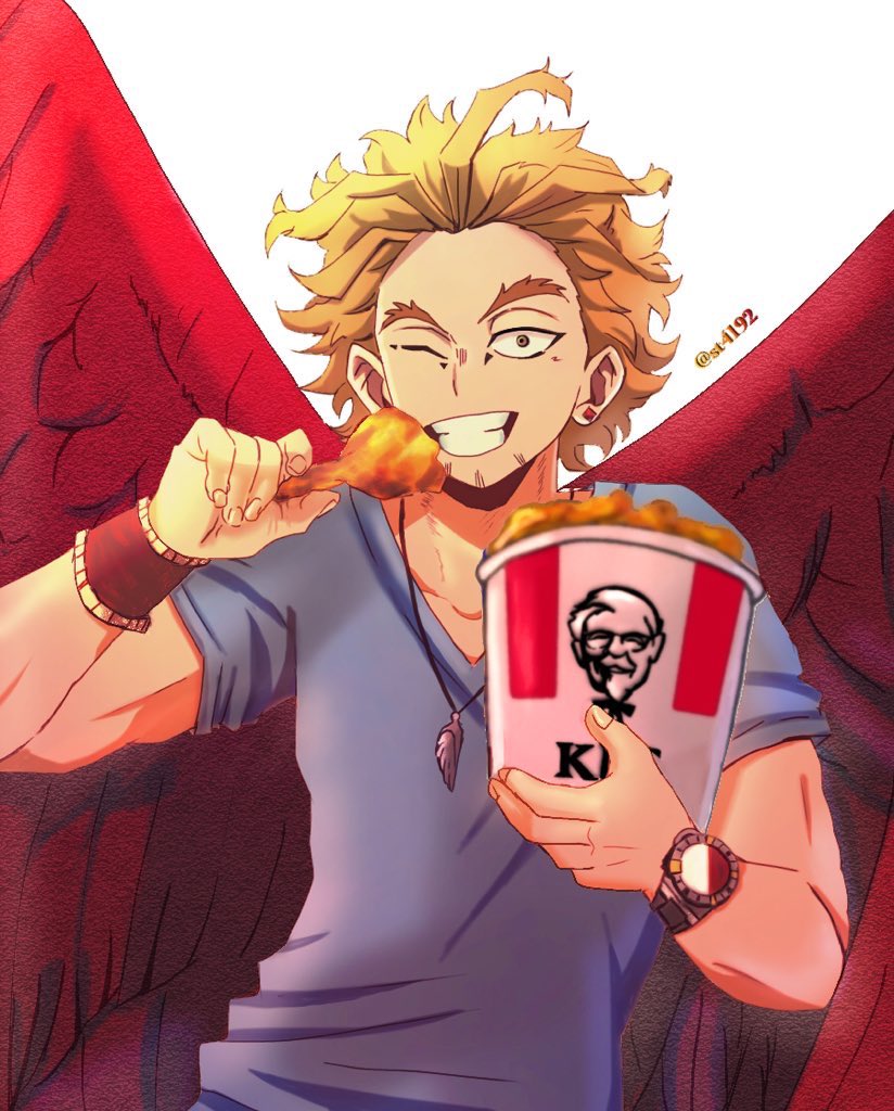 ホークス(ヒロアカ) 「#自分の好きなキャラ一人の画像を四枚貼るホークス!!"(∩>ω<∩)」|🧊🪬たかぼう🪬🧊のイラスト