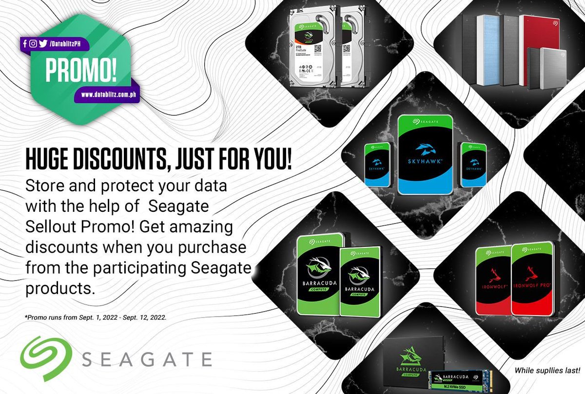 DataBlitz on Twitter "HUGE DISCOUNTS, JUST FOR YOU! Store and protect