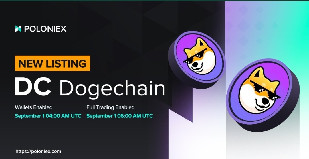 DogeChainFans's tweet image. Yet another CEX has listed #DogeChain #DC token today 🚀

@Poloniex &amp;amp; @DogechainFamily 💥

More listings means more exposure!
Soon we will find $DC on every exchange out there 🐕👊