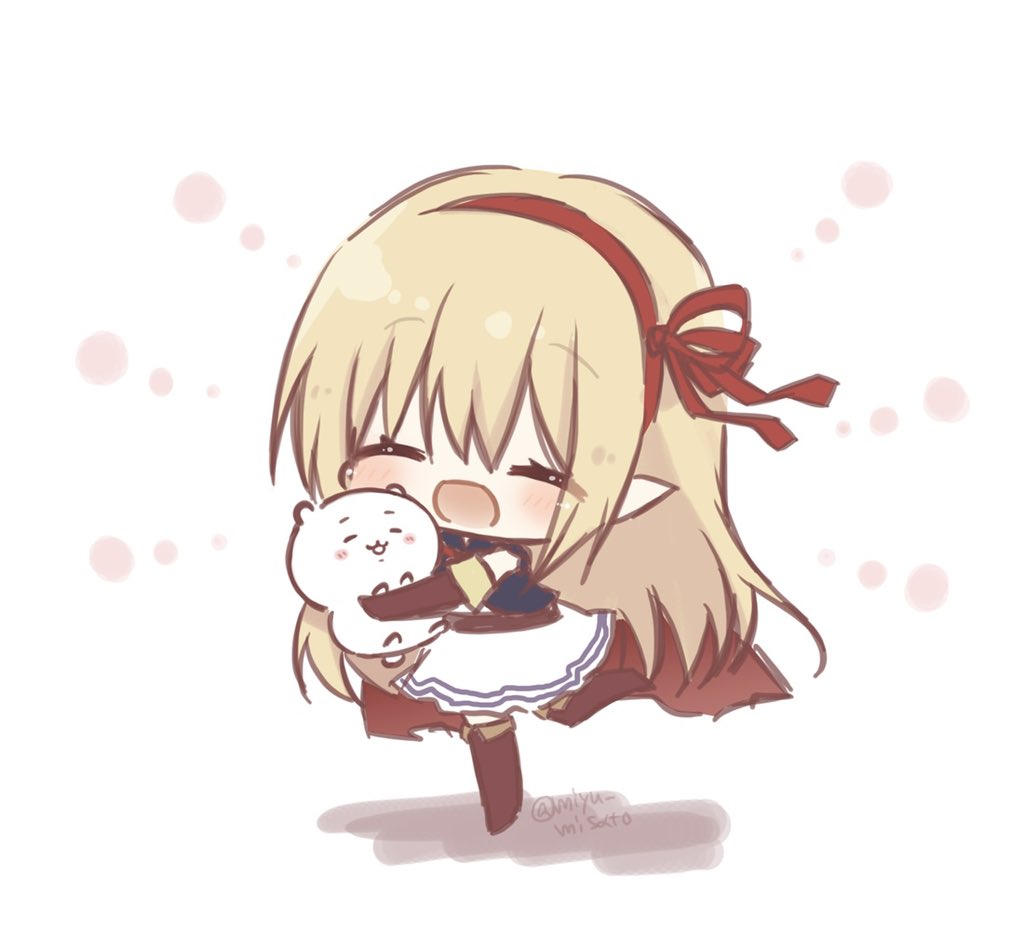 ちいかわ「ちいかわちゃんコラボうれしい#ちいかわシャドバコラボ#ちいかわファンアート 」|みゆぴよ@BOOTH受付中のイラスト