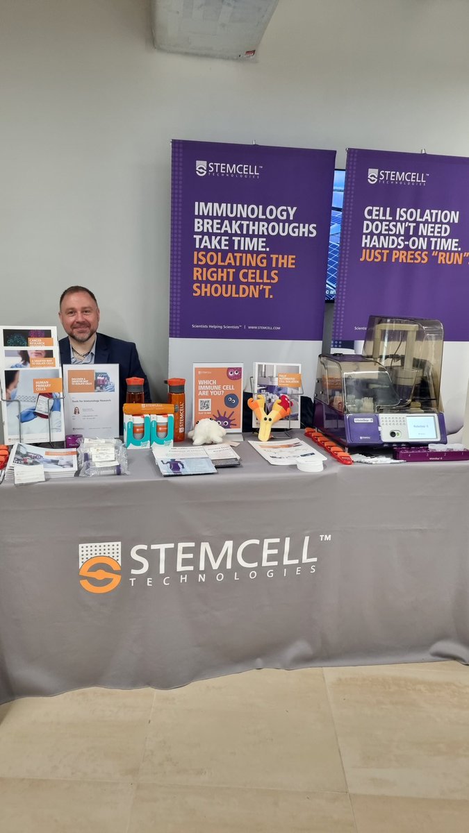 If you are attending the Irish Society for Immunology today and tomorrow, please stop by <a href="/STEMCELLTech/">STEMCELL Technologies</a> booth to chat about cell isolation, primary cells and have a look at our automated cell separator - Robosep-S 😊 <a href="/Irishimmunology/">Irish Immunology</a> #Immunology #conference
#easysep