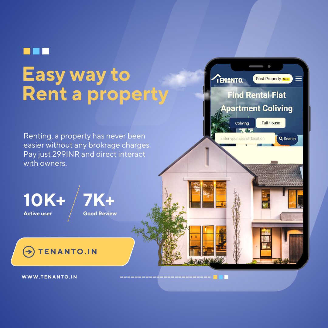 Tenanto5's tweet photo. Looking for a Flat for rent, Coliving / PG/ Paying Guest properties in your desired location and budget?
Want to contact directly to Owner?
Visit https://t.co/2kYWudSR62
#flatforrent #india #RahoDoKadamAagey #GaneshChaturthi #coliving #pgservices https://t.co/WqFx5CKiN5