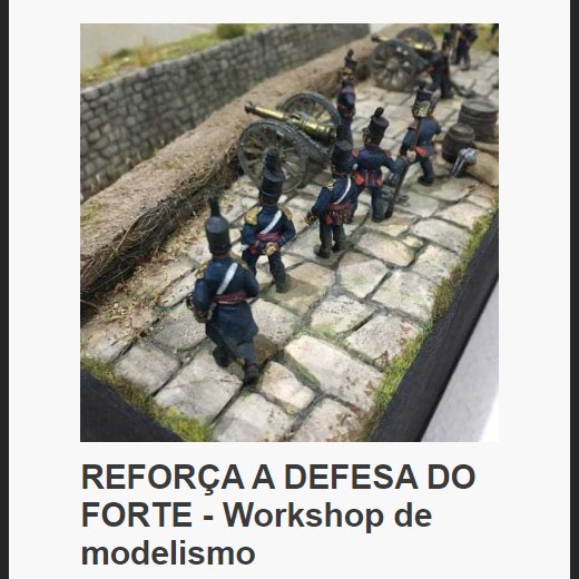 📢REFORÇA A DEFESA DO FORTE-Workshop de modelismo

📅11 de setembro
📍Galeria Municipal
⏲️10h00 - 13h00
👥Público-alvo | Jovem e adulto
🤷‍♂️Dinamizador | Model Step (Mestre Vitor)
📋Inscrições | Gratuitas, mas obrigatórias, até 07 de setembro para cilt@cm-sobral.pt ou 261 942 296