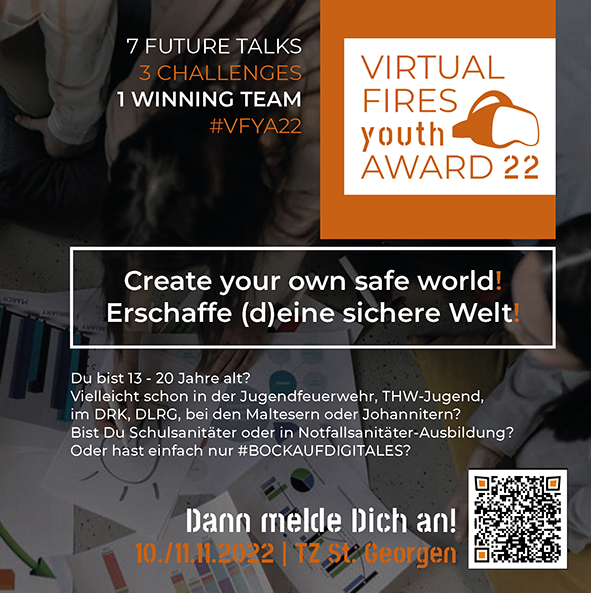 bazi1107's tweet photo. Liebes #twlz: wir möchten euch den "Virtual Fires YOUTH Award" vorstellen: https://t.co/pe6i2whued & bitten um Weiterleitung an eure Schulklassen 7-13 :-) Motto: CREATE YOUR SAFE WORLD OF THE FUTURE! Agenda: FutureTalks, SpeedChallenges, Pitches im Rahmen des @Virtual_Fires Event https://t.co/Qy2bR7U92w