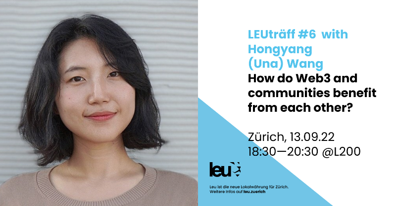 DezentrumCH's tweet photo. How do #Web3 and #communities benefit from each other? At LEUträff#6 Una Wang will give a talk on this topic. Showing how #decentralised technologies offer new possibilities for associations like @encointer.

Registration: https://t.co/74w4DCegTj