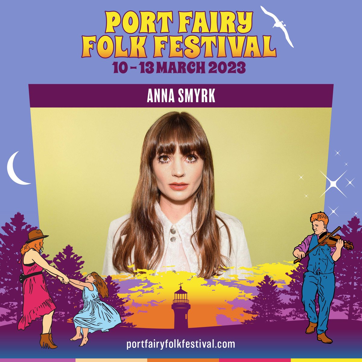 Port Fairy Folk Festival (@portfairyff) on Twitter photo Are you ready? <a href="/AnnaSmyrk/">Anna Smyrk</a> is coming to Port Fairy in 2023. We can't wait to hear this powerful singer and song-maker perform her anthemic indie-rock songs. Limited tix available now. Are you ready? <a href="/AnnaSmyrk/">Anna Smyrk</a> is coming to Port Fairy in 2023. We can't wait to hear this powerful singer and song-maker perform her anthemic indie-rock songs. Limited tix available now.