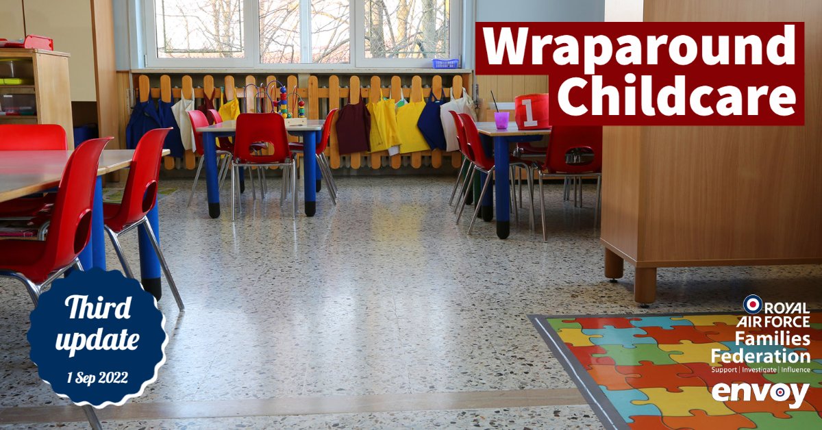 RAF_FF's tweet photo. Defence’s Wraparound childcare scheme has officially rolled-out the across the UK! Here's the third update for you with the opportunity to join a virtual explanatory session for RAF families on 15th September 👉 https://t.co/qmdeiTMG0K
@RAFHIVE @DefenceHQ https://t.co/zIknHhFt0G