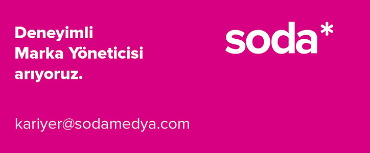 Kariyer: <a href="/sodamedya/">soda*</a>, deneyimli "Marka Yöneticisi" arıyor!
👉 bit.ly/sodamy

#kariyer #reklam