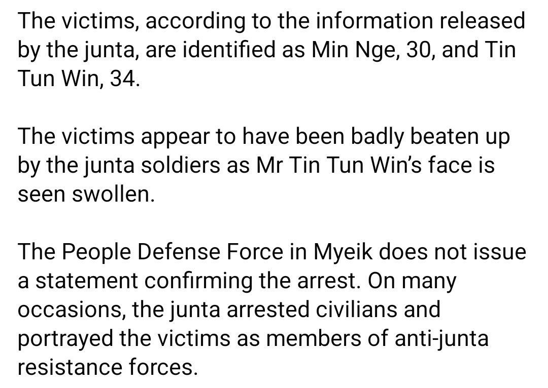 Td_Swe's tweet photo. Myanmar SAC Terrorists says two members of the local People Defense Force in Myeik township have been arrested along with weapons in the Tanintharyi region of southern Myanmar.  #2022Sep1Coup #WhatsHappeningInMyanmar https://t.co/rmgVIERX1J