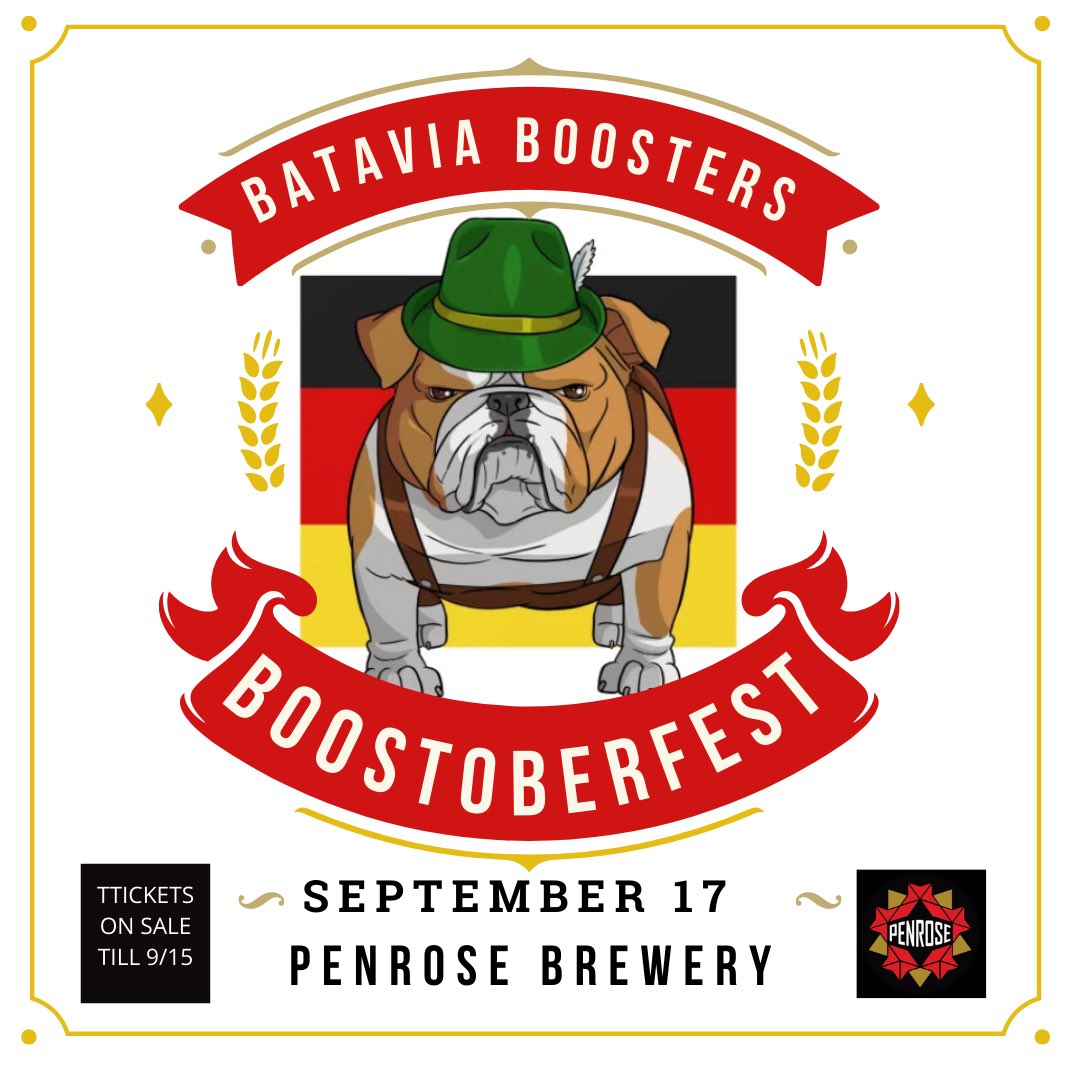 Bataviaboosters's tweet photo. BoostOberfest tickets on sale now…Happy (unofficial) first day of fall, y’all      https://t.co/ePDtSVDWtB https://t.co/fZG0caBJr2