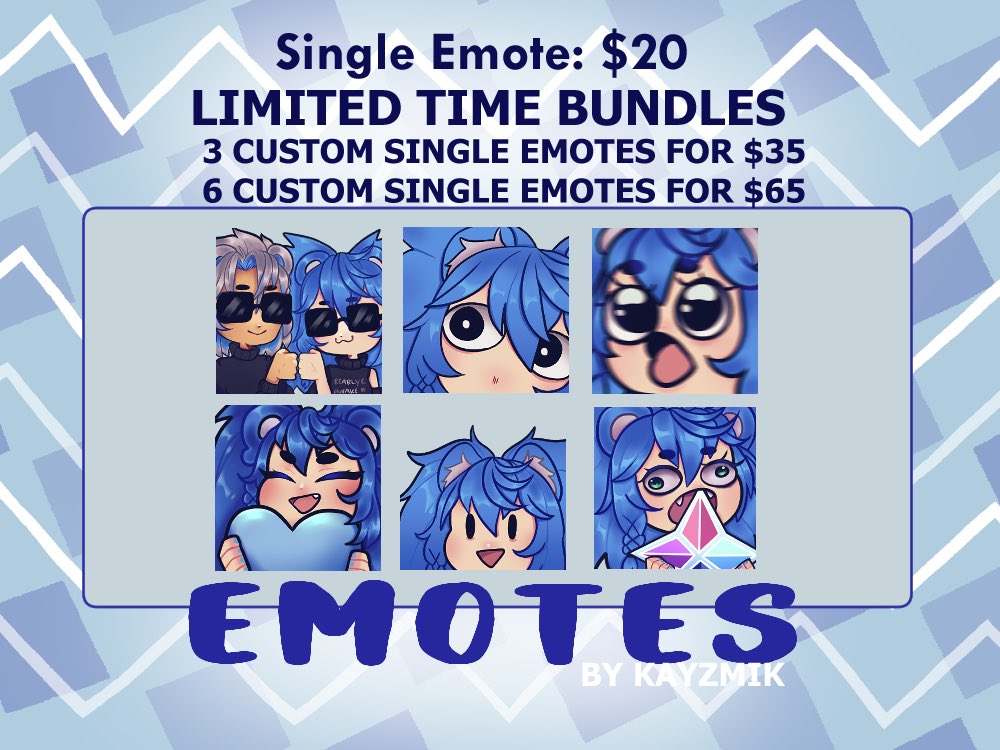 trashkaynz's tweet photo. Hey You! Yeah - 🫵 YOU! 
Are you a #Vtuber or a #TwitchStreamer are you looking to update your look? Are you looking to just get a cool #ArtCommission? 

✨Come check out my Carrd and Ko-Fi!✨
https://t.co/KNFpDhQ5ti
https://t.co/aixGyF7b1F
#opencommissions #emotes https://t.co/Kh9Iw5Uio8