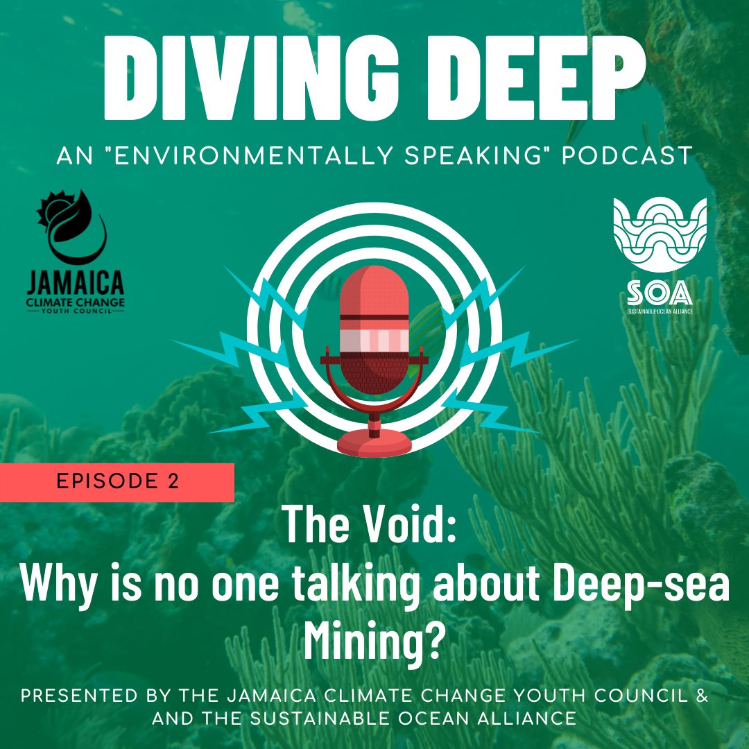 OurFootprintJA_'s tweet photo. #divingdeep #environmentallyspeaking #podcast #featured #jccyc #deepseamining #caribbeanpodcasts https://t.co/0BgxFXojX3