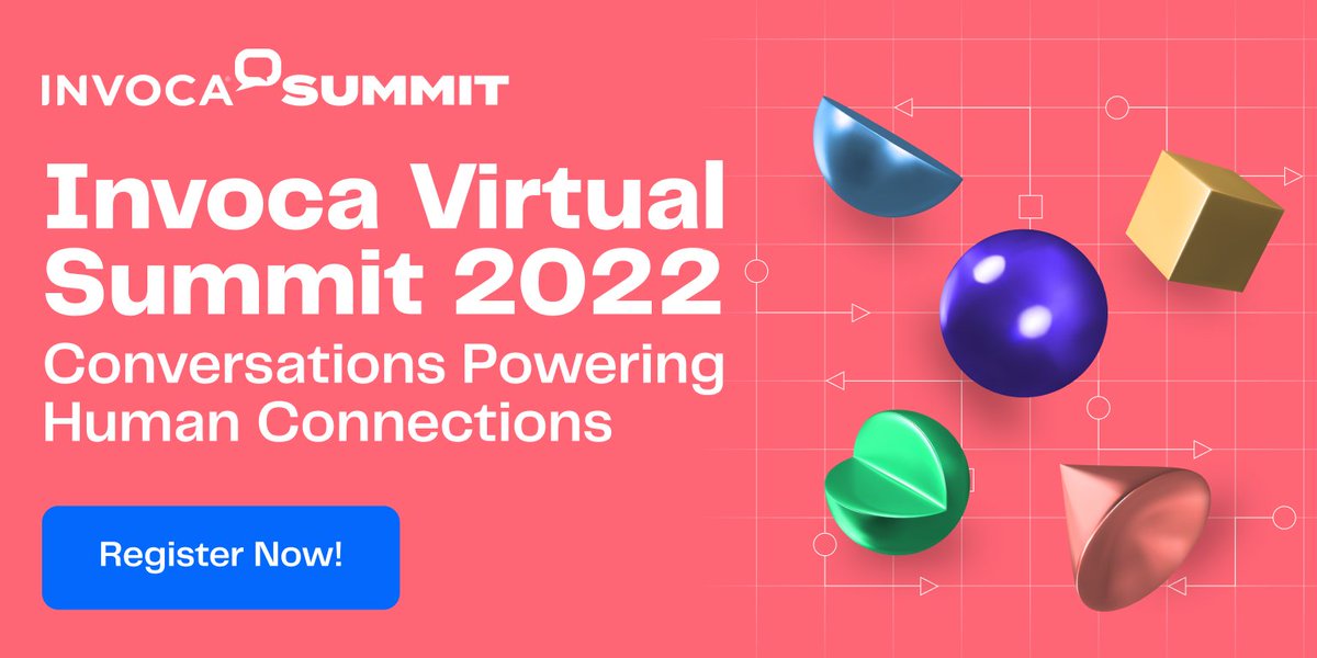 Invoca's tweet photo. Join hundreds of your peers, industry leaders, and @Invoca customers and partners to learn how you can use conversation intelligence to deliver seamless buying experiences that drive revenue growth at this year's #InvocaSummit22.

Register now: https://t.co/dQJ91884nV https://t.co/Po5FARoCoW