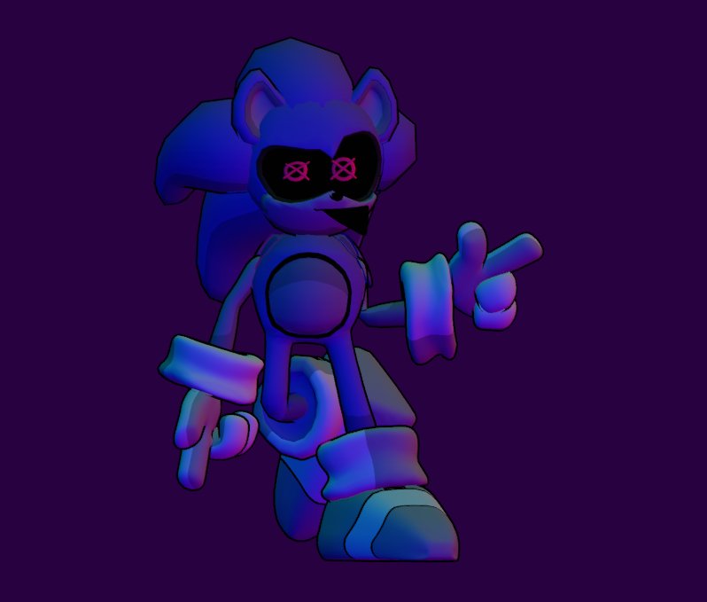 Lemon_Sprite15's tweet photo. I'm gay even harder #sonicfnf #blender #fnf #fridaynightfunkin https://t.co/M1otDntI74