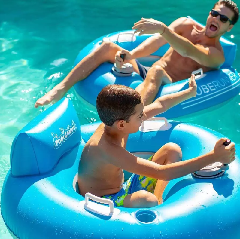 _PioneerPools's tweet photo. Enjoy the last month of summer in style 😎 Cruise around the pool with the Tube Runner Motorized Pool Tube! https://t.co/4rPp1qSzlj