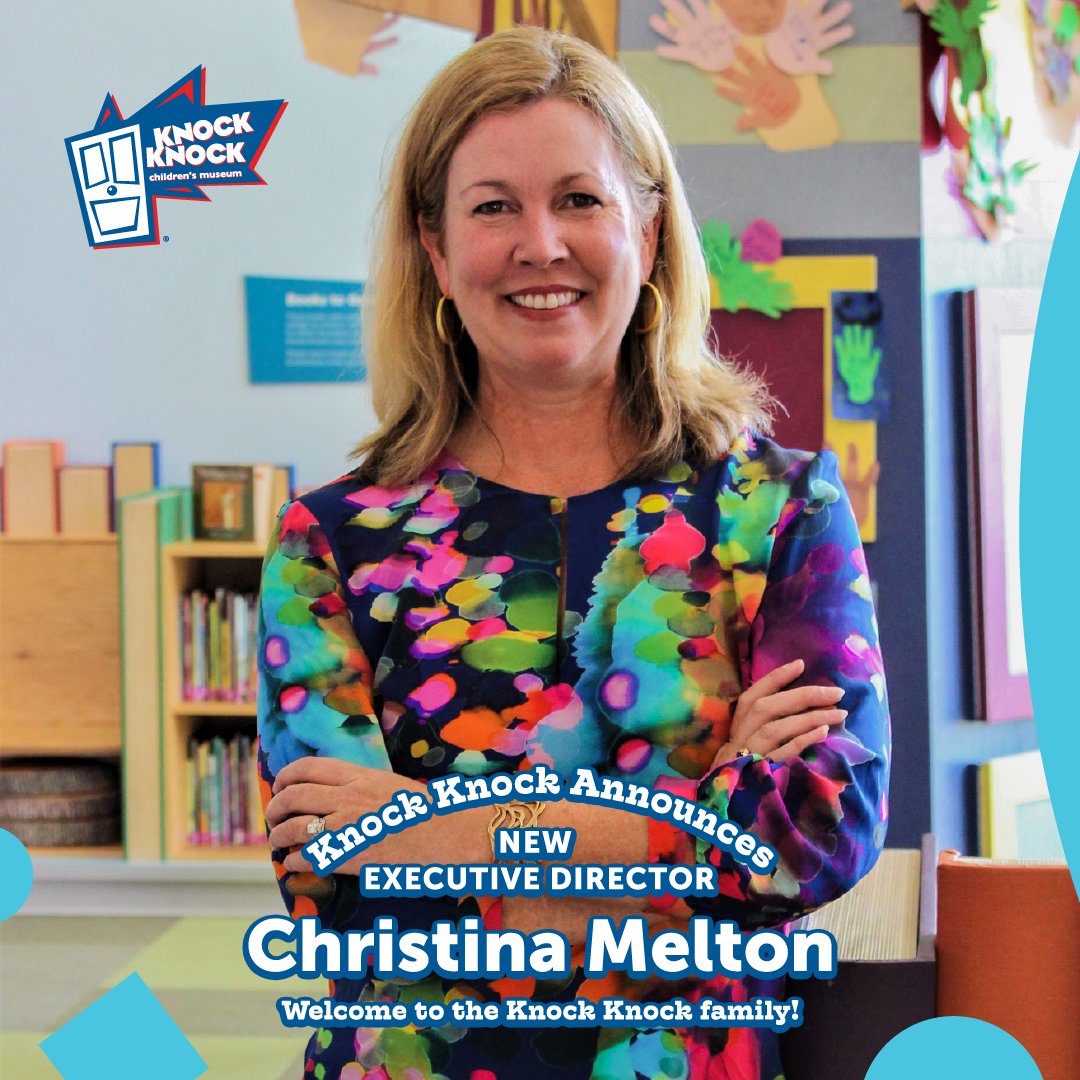 KnockKnockCM's tweet photo. We have a new Executive Director! Welcome to the Knock Knock Family, Christina!
#ItsAlwaysFunToLearnAtKnockKnock #KnockKnockChildrensMuseum https://t.co/0ICsTs03im
