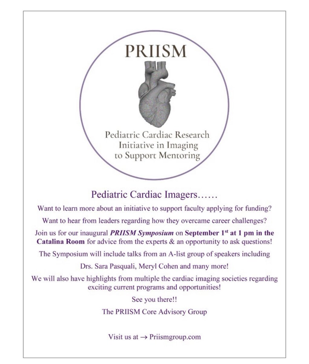 Kfarooqi's tweet photo. 🔊Attending #Cardiology2022?? 
Don’t miss the #PRIISM symposium in the Catalina Room at 1 pm.
We’ve lined up🔥Rockstar Speakers with talks about #clinicalresearch, #SDOH  &amp; #CHD specific opportunities from the imaging societies
….all in a beautiful setting 🙌🌞🏖
@SOPedsEcho https://t.co/TM1nqPQxav