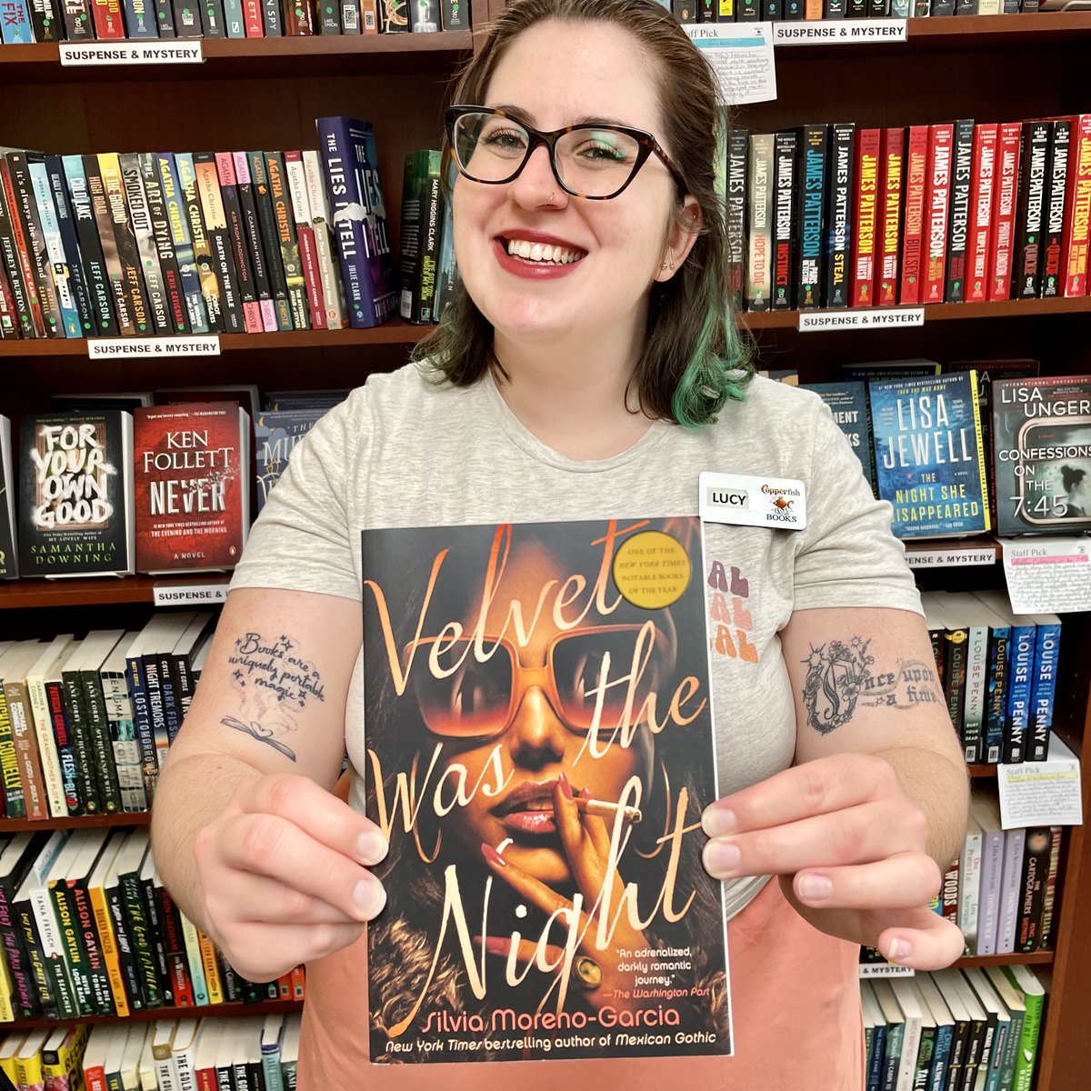 Join Lucy &amp; the #MysteryBookClub on 9/21 at 6pm to discuss VELVET WAS THE NIGHT (<a href="/DelReyBooks/">Del Rey Books</a>) by <a href="/silviamg/">Silvia Moreno-Garcia</a> - a historical noir thriller that takes a secretary and an enforcer into the political underbelly of Mexico City in search of her missing neighbor. copperfishbooks.com/event/mystery-…