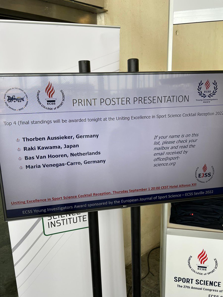 E_C_S_S's tweet photo. You can check on the TVs placed at the entrance of the congress center and at the entrance of the poster area https://t.co/0g5MwJoUJa