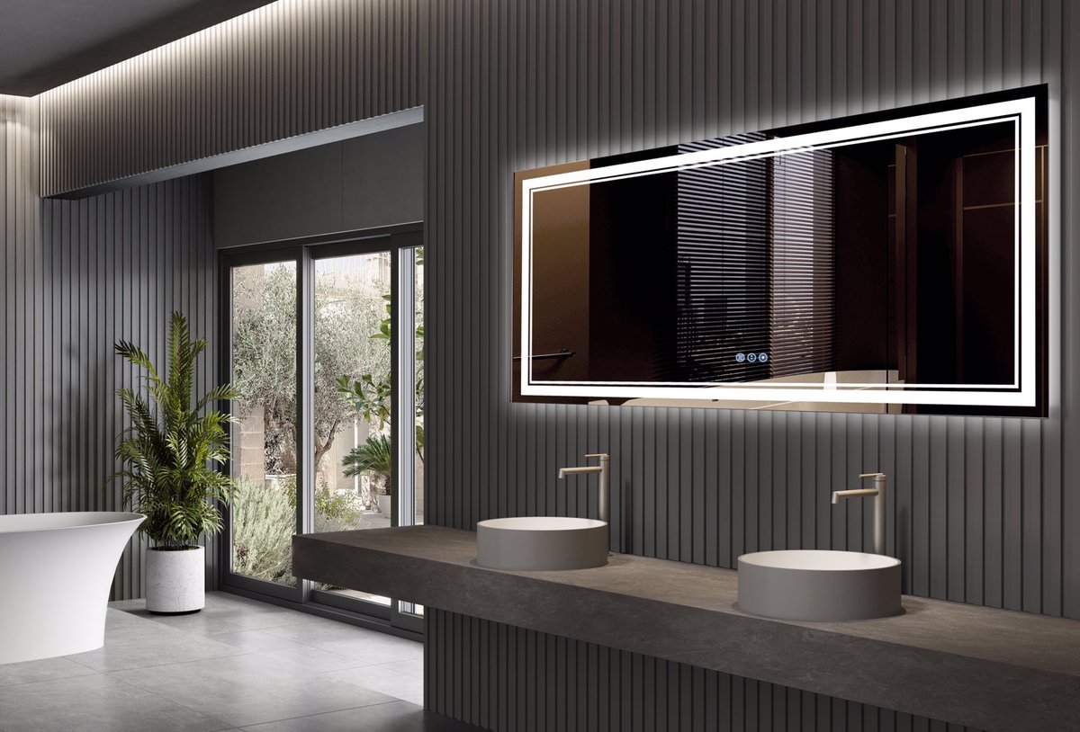 AwandeeHome's tweet image. 84*32 inch Awandee LED Bathroom Mirror Owns double built-in LED strip lights, which includes both backlit and front lighted, is much brighter than the normal mirrors with only one of them.