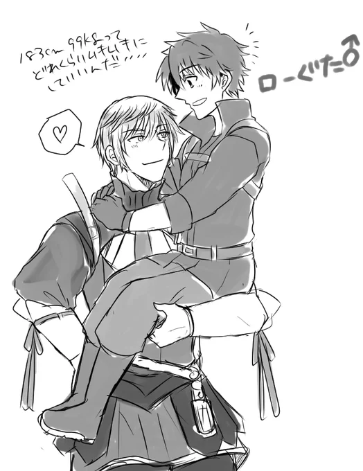 ローぐだ♂(?)ぽい落書き 
