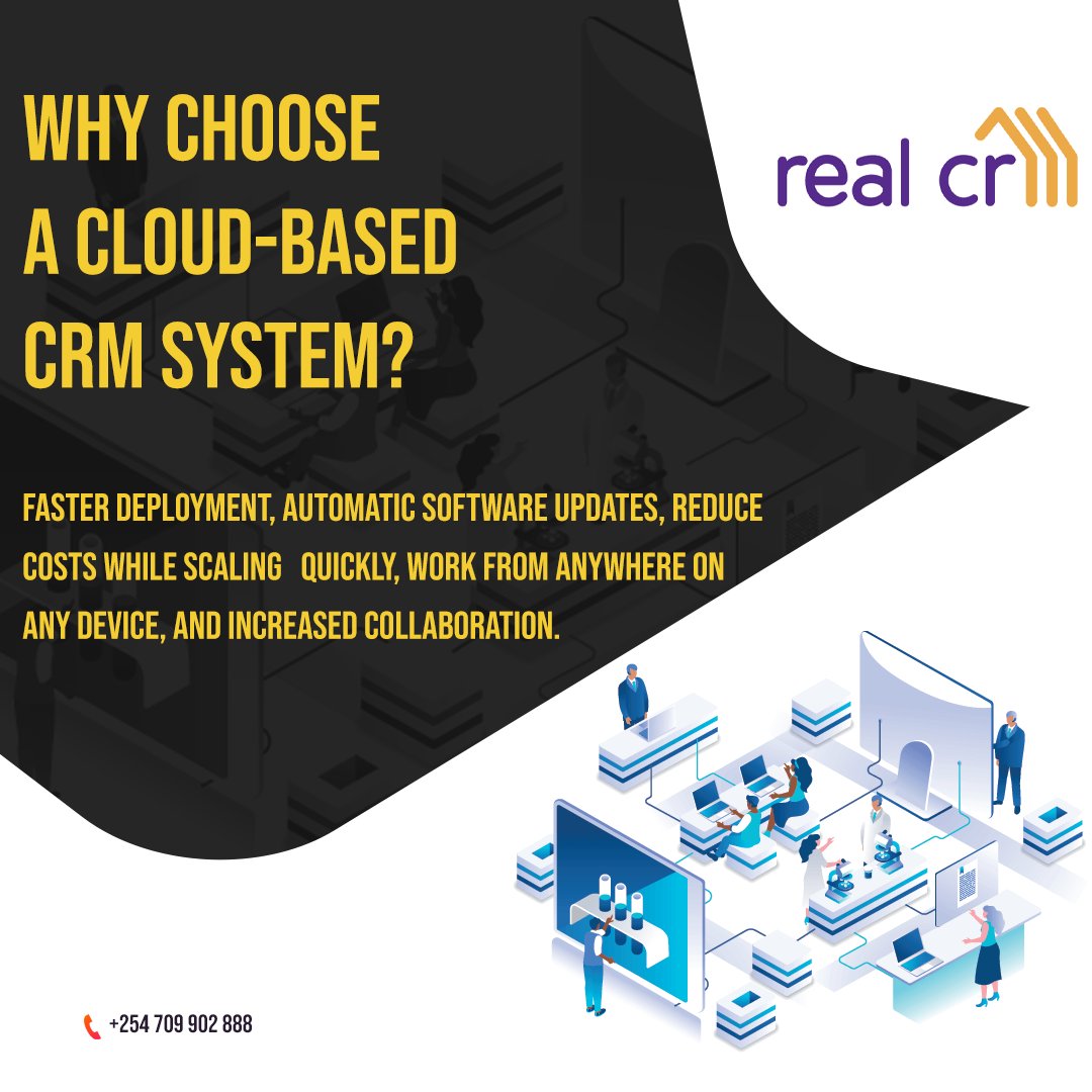 realcrmke's tweet photo. Why choose a cloud-based CRM system?
Faster deployment, Automatic software updates, reduce costs while scaling   quickly, Work from anywhere on any device, and Increased collaboration.

#crmplatform #crmsoftware #crmsolutions #businesssoftware #systemis #softwaresolutions #cloud https://t.co/5NRd4knTfM