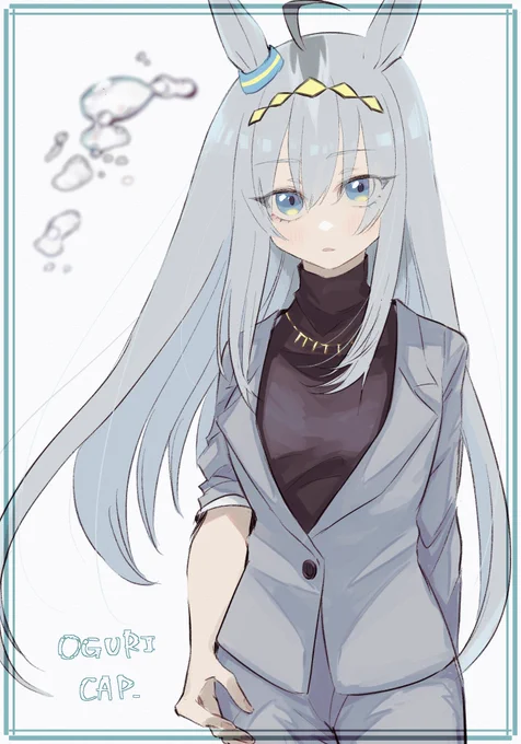 スーツのオグリらくがき#ウマ娘 