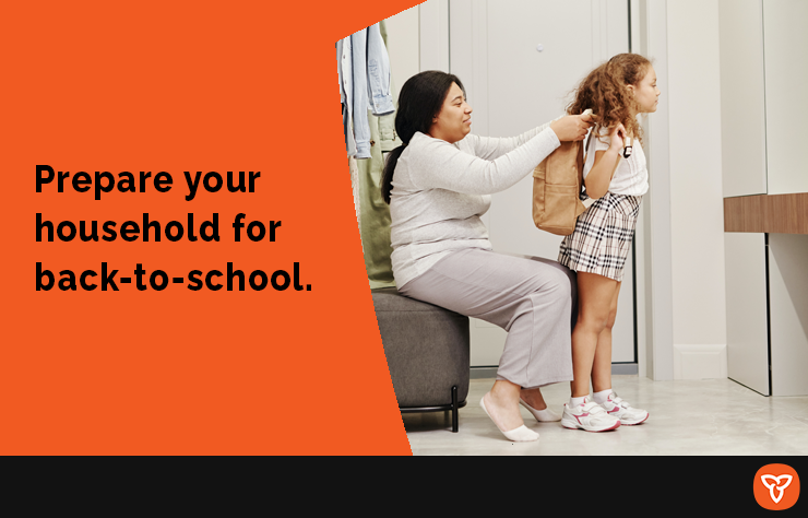 Hey parents, here are 3 ways to #BePrepared for #BackToSchool: 🏫 Stay informed on emergency measures at your child's school 📱 Ensure your contact information is up to date 📄 Share your family’s emergency plans with caregivers Learn more: ontario.ca/beprepared