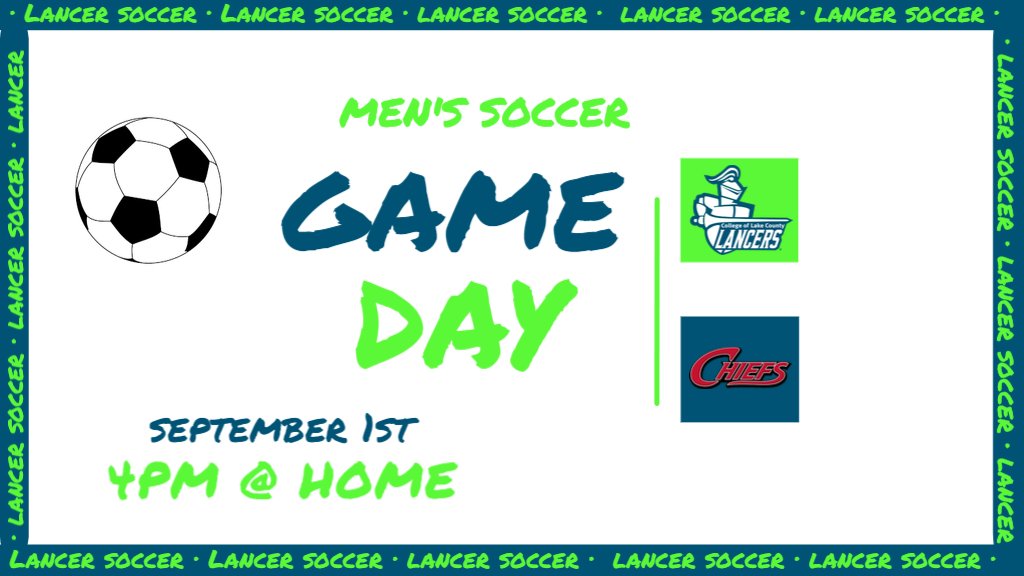 CLCLancers's tweet photo. Opening day for Men's Soccer! Kick off at 4PM against @WaubonseeChiefs #GoLancers #LancerNation #LancerStrong @CLCIllinois https://t.co/bSee6SO7MD