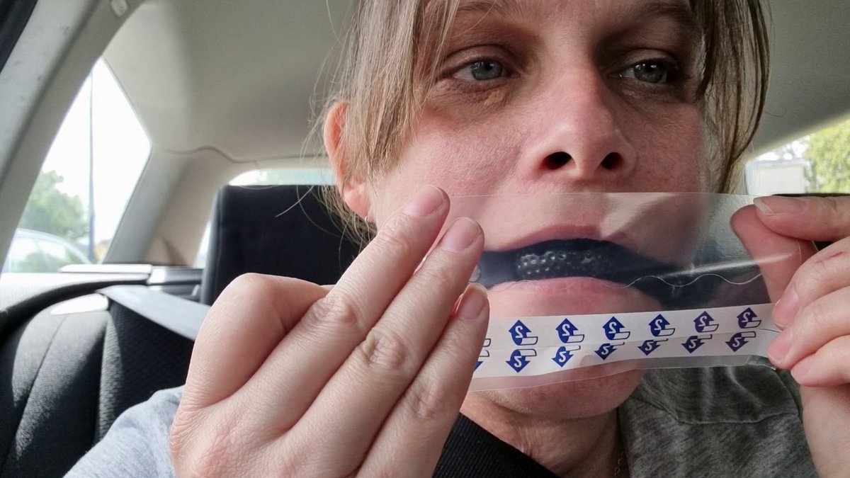 # #tapegag #ballgag #gaggedselfie #roadtrip the video coming on evening 😘