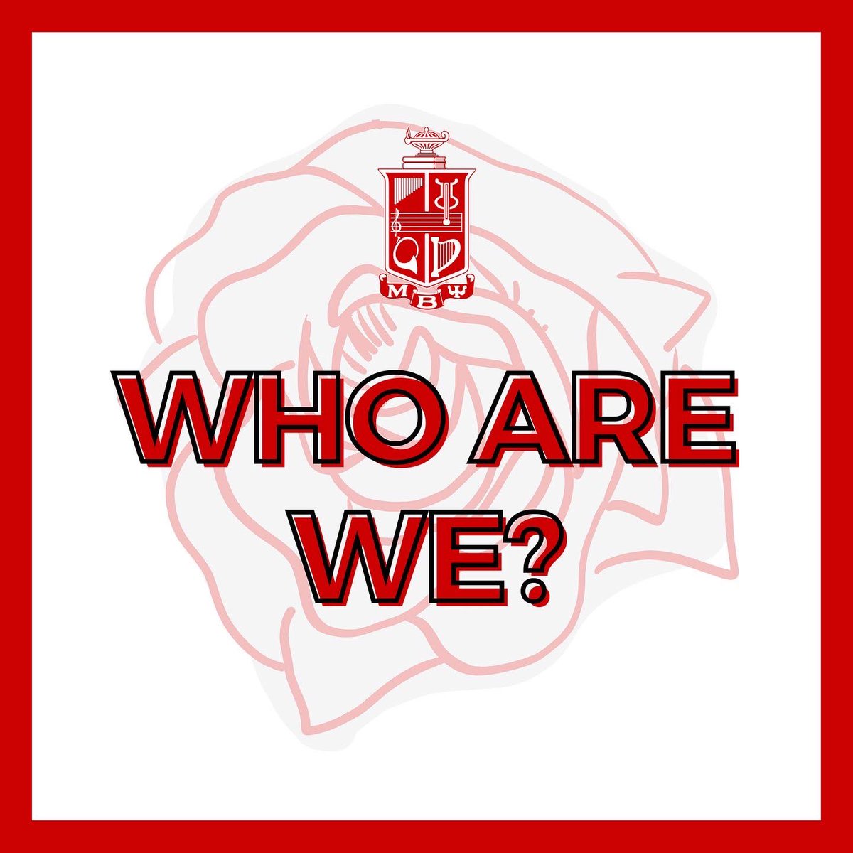 MuBetaPsiNu's tweet photo. Rush Week(s) starts next week! Events coming soon, but in case you’d like to know who we are as an organization… 🌹🎶 https://t.co/K2D2qChTGW