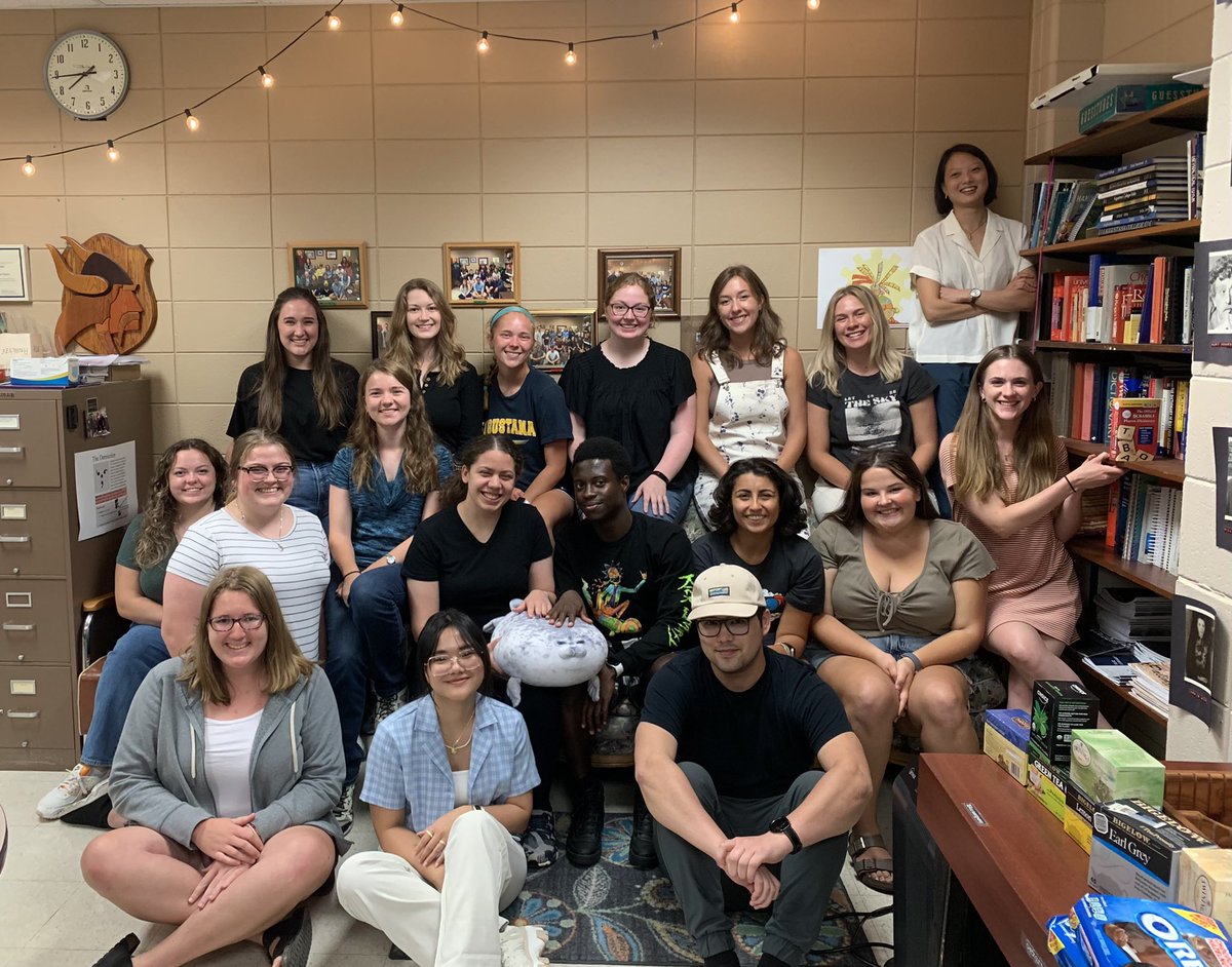 AugieWriting's tweet photo. Good morning, Augie! Super happy to have the gang together and ready to wordsmith with y’all. We’ll be open starting Tuesday at 3:30! https://t.co/ThIs6svxz8