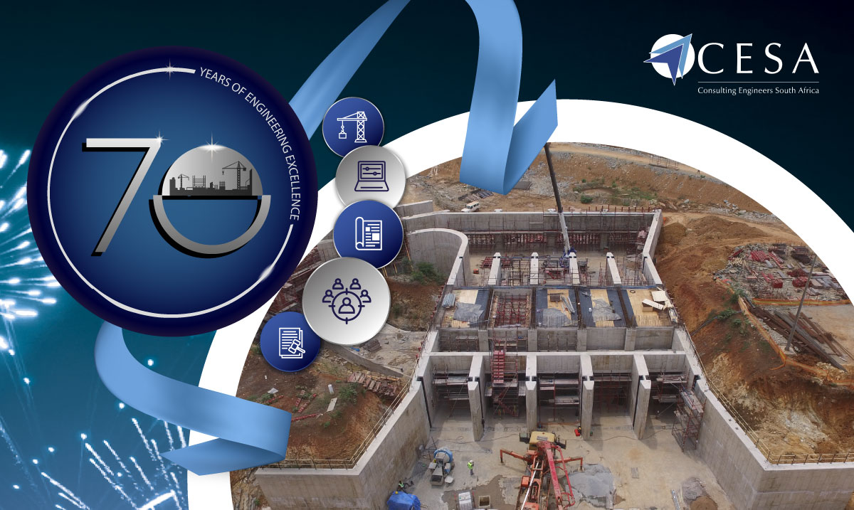 The_CESA's tweet photo. As we celebrate our 70th anniversary this year, we have close on 600 members and have unquestionably become the apex organisation of the consulting engineering sector. #CESA70th #Celebrating70YearsOfCESA https://t.co/h1QgyWFGak