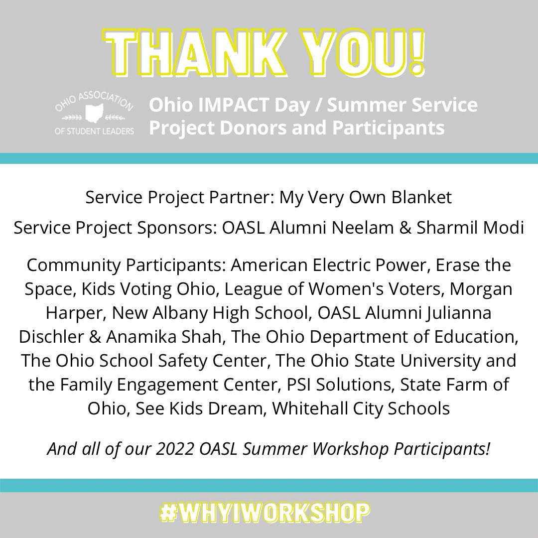 Ohio Association of Student Leaders tweet media