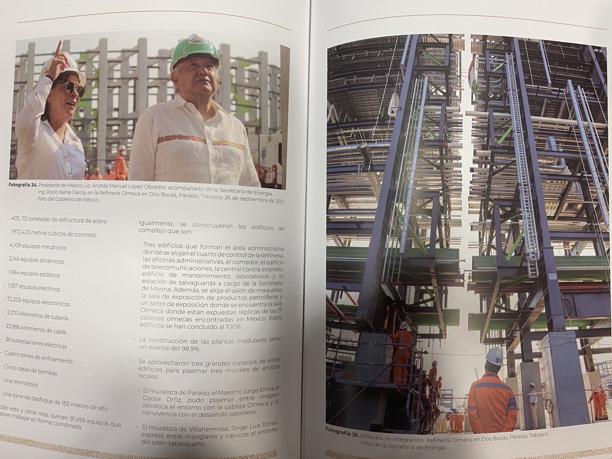 Hoy nuestro Presidente ⁦<a href="/lopezobrador_/">Andrés Manuel</a>⁩  rendirá su 4 informe de gobierno de la #4T. 
Cada sector también hace el reporte detallado de sus actividades. 
El sector energético entregó a ⁦<a href="/SEGOB_mx/">Gobernación</a>⁩  el informe correspondiente para su difusión. 🇲🇽🇲🇽🇲🇽