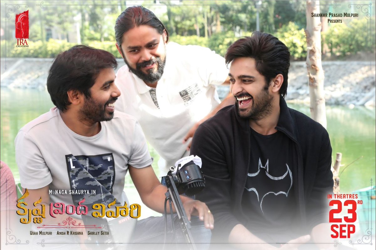 NtvTeluguEnt's tweet photo. #KrishnaVrindaVihari  Grand Release in Theatres on September 23rd WorldWide!

@IamNagashaurya @ShirleySetia @mahathi_sagar @ira_creations @saregamasouth 
#AnishKrishna #SaiSriram #KVV #KVVfromSept23rd #Nagashaurya #ShirleySetia #SagarMahathi #NTVENT https://t.co/MHbT6rvMCJ