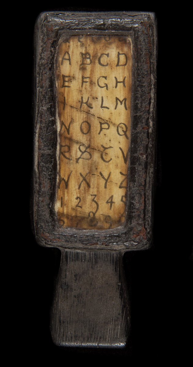Students once learned to read using hornbooks: wooden board + alphabet +  protective screen made from animal horn. That’s right, animal horn.
