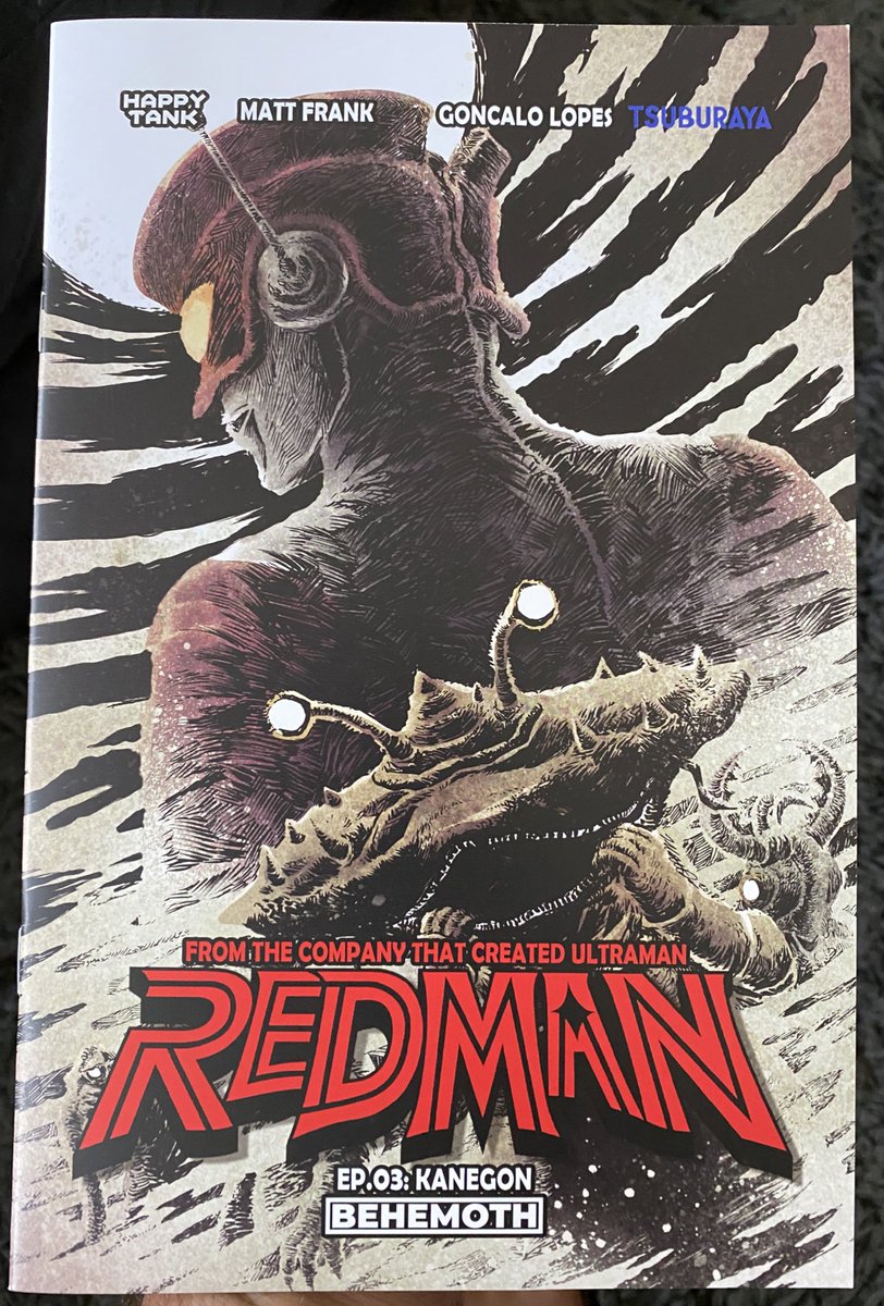 Kimota1977's tweet photo. #Comics

Redman #3 from @sumeriancomics @happytankcomics by @spankzilla85 &amp; Goncalo Lopes.

WOW do I absolutely love this book. If you haven’t tried it yet but love kaiju books then run yourself down to the lcs and pick it up immediately!

Out now!! https://t.co/aiFd7FLl6B
