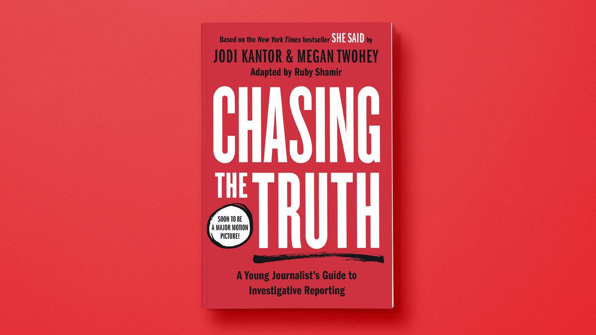 PenguinTeen's tweet photo. Happy #BookBirthday @jodikantor, @mega2e, and @ruby_shamir!

Chasing the Truth is now in paperback! https://t.co/xR0OgB0Hyr