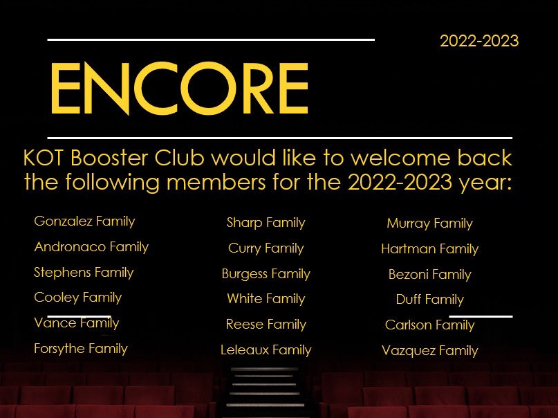 Klein Oak Theatre Booster Club tweet media