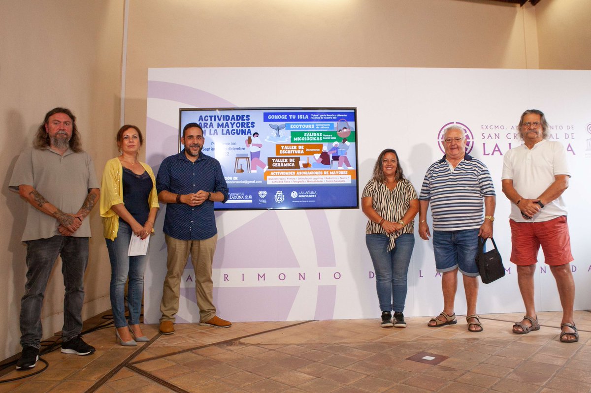aytolalaguna_es's tweet photo. 👴🏼👵🏻La Laguna llena su agenda otoñal de actividades de ocio, formación, salud y naturaleza para las personas mayores.
 
👉@lalagunatecuida presenta un amplio programa de promoción del envejecimiento activo, con decenas de acciones en los pueblos y barrios durante cuatro meses. https://t.co/VlglEOf7Rn